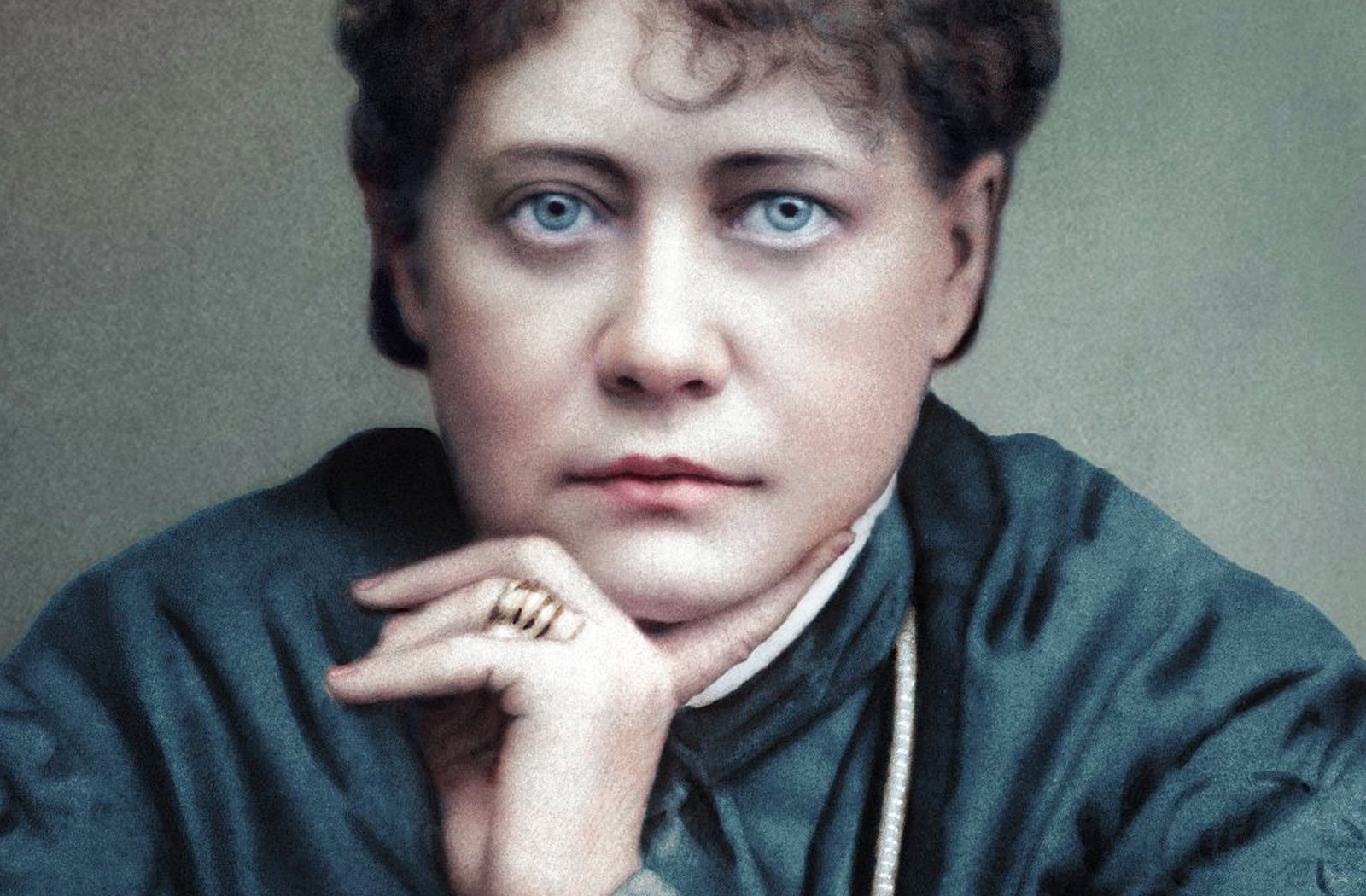 Helena Petrovna Blavatsky Portraitfoto coloriert von klimbim-colorization
